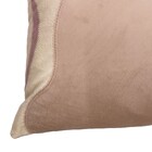 Almofada Quadrada Velveteen Cinza e Rose 43X43cm Belchior