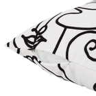 Almofada Velveteen Organic Preto 43x43cm