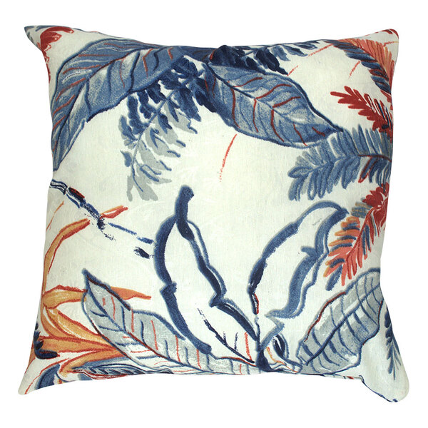 Almofada Wendy 40x40cm Estampada Azul - Capa Com Enchimento