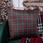 Almofada Xadrez Veludo 43x43cm