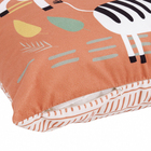 Almofada Quadrada Zebra Tecido Multicolor 12x45cm