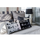 Almofadão De Dormir 35x95cm Posições Preto E Branco