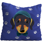 Almofadão Decorativo 80x80 Pet Cachorro Salsicha