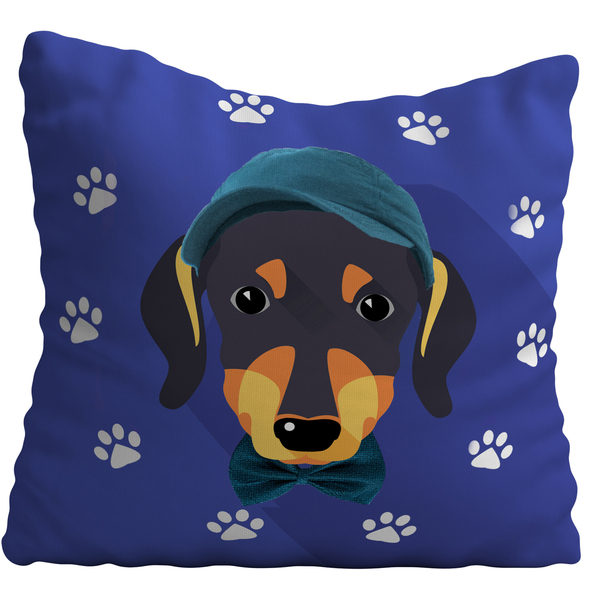 Almofadão Decorativo 80x80 Pet Cachorro Salsicha