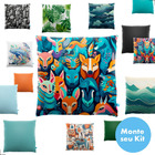Almofadas 45x45 Cheias Decorativas Estampadas - Animais Europ