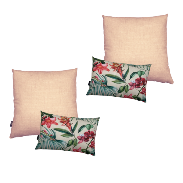 Almofadas Cheias Impermeável Estampa Digital 100% Algodão Qua