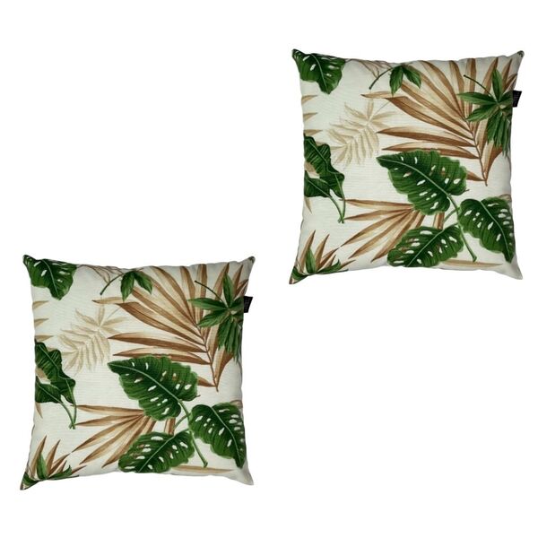 Almofadas Cheias Para Sofá Impermeável Folha Costela De Adão