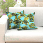 Almofadas Decorativas Para Sala Abacaxi Azul Tiffany Tropical