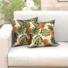 Almofadas Decorativas Para Sala Abacaxi Tropical Verde 45cm X