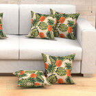 Almofadas Decorativas Para Sala Abacaxi Tropical Verde 45cm X