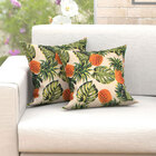 Almofadas Decorativas Para Sala Abacaxi Tropical Verde 45cm X