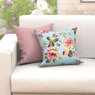 Almofadas Decorativas Para Sala Azul Tiffany Composê Floral 4