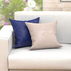 Almofadas Decorativas Para Sala Composê Azul Marinho Medalhão