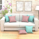 Almofadas Decorativas Para Sala Composê Rosê Medalhão 45cm X