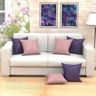 Almofadas Decorativas Para Sala Composê Roxo Medalhão 45cm X