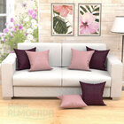 Almofadas Decorativas Para Sala Composê Vinho Medalhão 45cm X