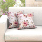 Almofadas Decorativas Para Sala Floral Palha Com Zíper 45cm X