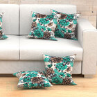 Almofadas Decorativas Para Sala Floral Verde Esmeralda 45cm X