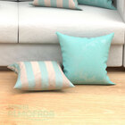 Almofadas Decorativas Para Sala Listras Composê Azul Tiffany
