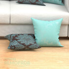 Almofadas Decorativas Para Sala Medalhão Composê Azul Tiffany