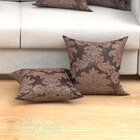 Almofadas Decorativas Para Sala Medalhão Tabaco Jacquard 45cm