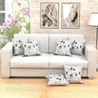 Almofadas Decorativas Para Sala Preta Jornal Jacquard 45cm X