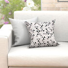 Almofadas Decorativas Para Sala Preto Triângulo Composê 45cm