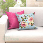 Almofadas Decorativas Para Sala Rosa Floral Composê 45cm X 45