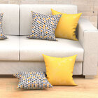 Almofadas Decorativas Para Sala Triângulo Amarela 45cm X 45cm