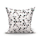 Almofadas Decorativas Para Sala Triângulos Preto 45cm X 45cm