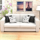 Almofadas Para Sala Jornal Preto Composê 45cm X 45cm 4 Unidad