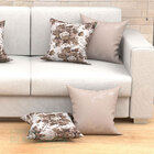 Almofadas Para Sala Palha Floral Composê 45cm X 45cm 4 Unidad