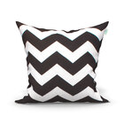 Almofadas para Sofá Preta Chevron 45cm x 45cm com Zíper e Enc