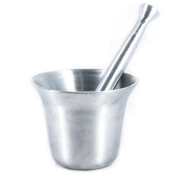 Almofariz Alumínio Polido (socador De Alho) Médio