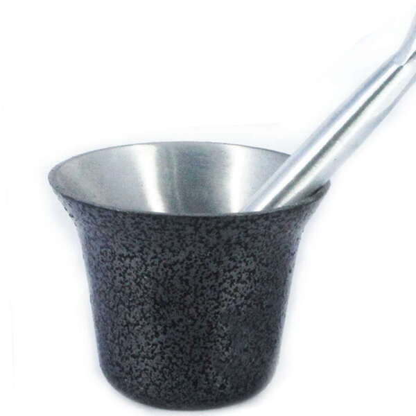 Almofariz Alumínio Polido Craqueado Socador De Alho Preto Gra