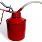 Almotolia De Metal Com Bico Flexível Reservatório De 500 Ml