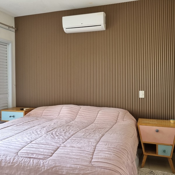 Aloha Painel Ripado Ondulado Fendi Sépia 1,39m² Santa Rita Re