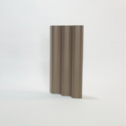 Aloha Painel Ripado Ondulado Fendi Sépia 1,39m² Santa Rita Re