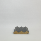 Aloha Painel Ripado Ondulado Preto 1,39m² Santa Rita Reveste