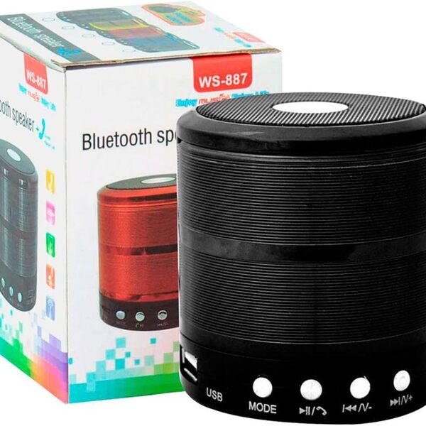 Alto-falante  Caixa De Som Mini Speaker Ws-887 Com Bluetooth