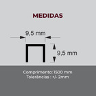 Alufit N°1 Prata Brilhante 150 Cm