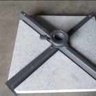 Alumínio Ombrelone Tecido Verde 3,40×3,40m Lateral Quadrado S