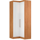 Amário De Canto L Para Quarto Modulado Modena Cor Branco Demó