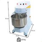 Amassadeira Espiral Pão Trifásica 2 Velocidades 40kg Massa Va