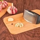 Amassador Triturador Alho Cozinha Inox Manual 10cm