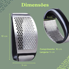 Amassador Triturador Espremedor De Alho Inox Manual Cozinha