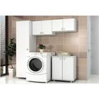 Ambiente Para Lavanderia 04 Peças Branco - Tecno Mobili
