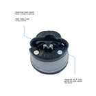 Amolador E Afiador De Facas Tesoura Canivete Com Ventosa