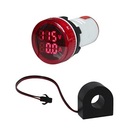 Amperímetro E Voltímetro Digital 22mm 0-100a 50-500vca Altron