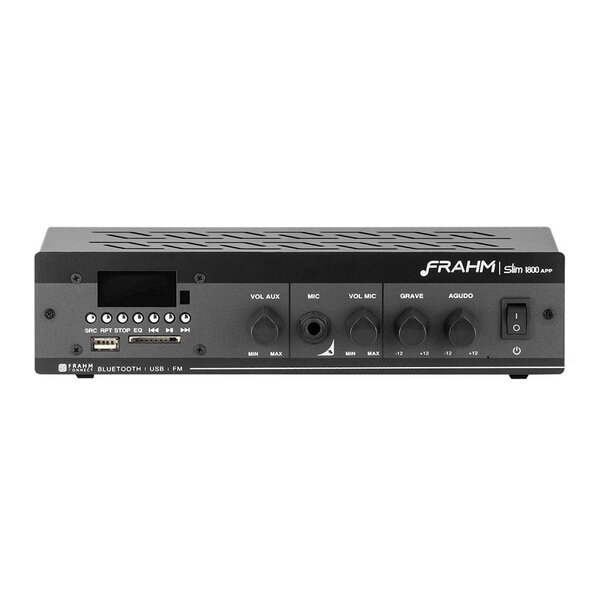 Amplificador Frahm Slim 1800 App 60w Rms Ate 12 Cx